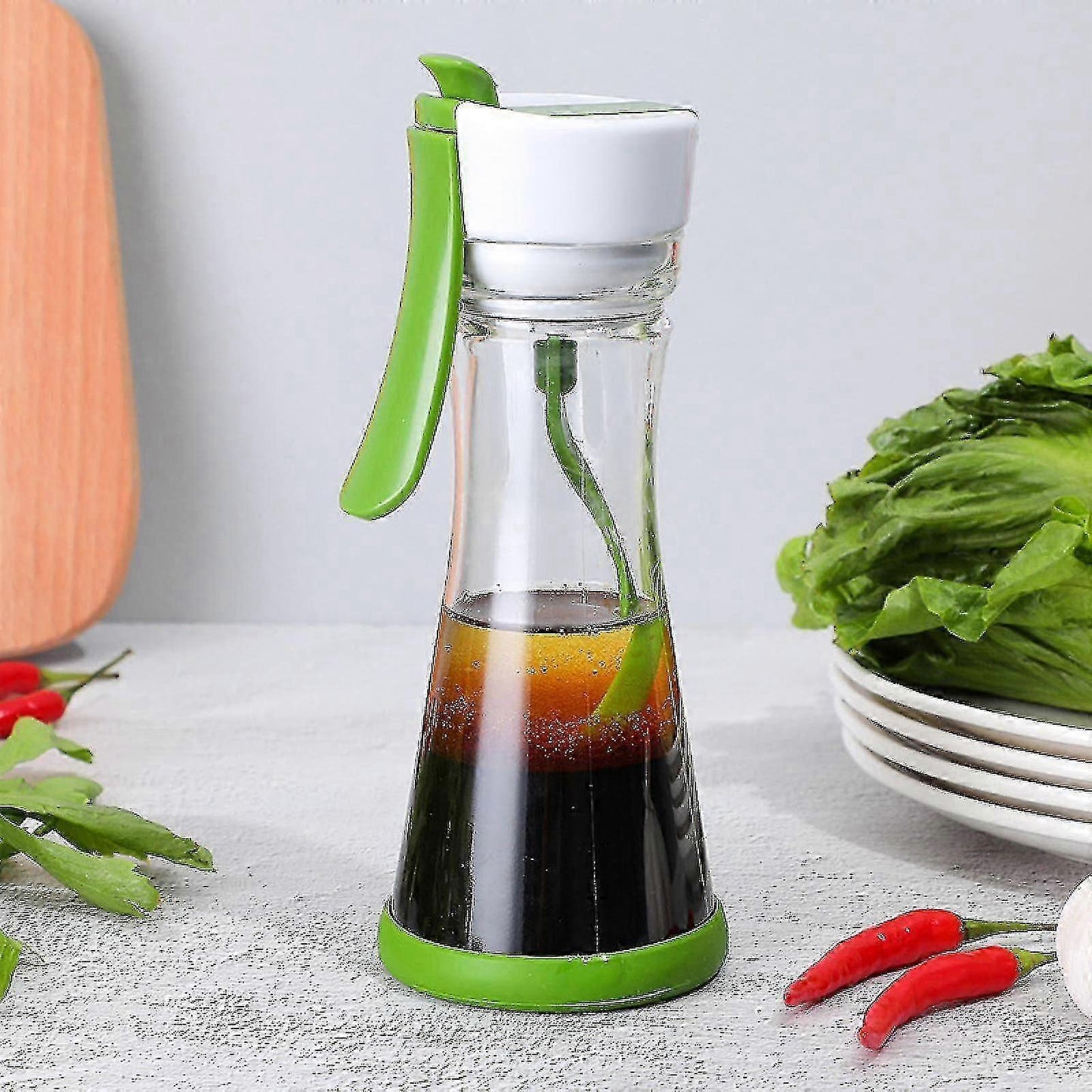 Salad Dressing Mixing Jar Manual Blender Container for Home Kitchen V1263-JX-318