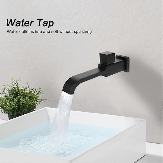 G1/2 Modern Brass Wall Mounted Faucets Bathroom Wall Mounted Faucet Single Hole Cold Water Faucet for Kitchen V1263-JX-3181