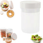 750ml Plastic Salad Jar with Built-in Dressing Cup Leakproof Lunch Box V1263-JX-319