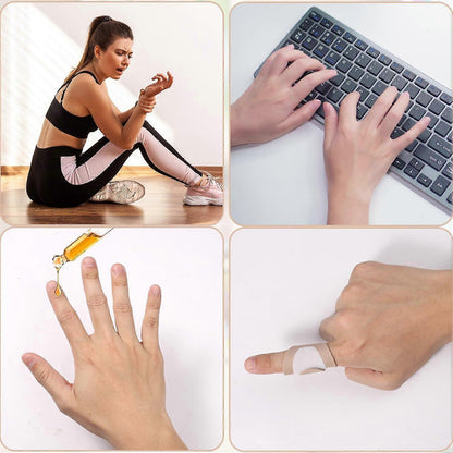 10pcs Castor Oil Finger Wraps & 2pcs Castor Oil Pack for Hands, Soft Cotton V1263-JX-3190