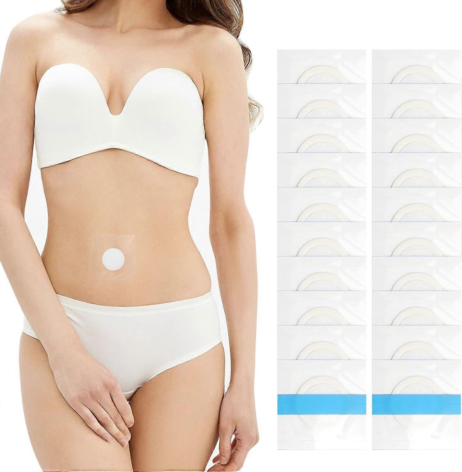20Pack Disposable Organic Castor Oil Pack Wrap for Belly Button - Clean and secure Alternat V1263-JX-3193