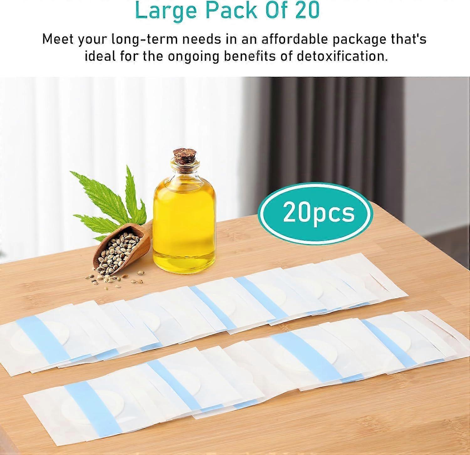 20Pack Disposable Organic Castor Oil Pack Wrap for Belly Button - Clean and secure Alternat V1263-JX-3193