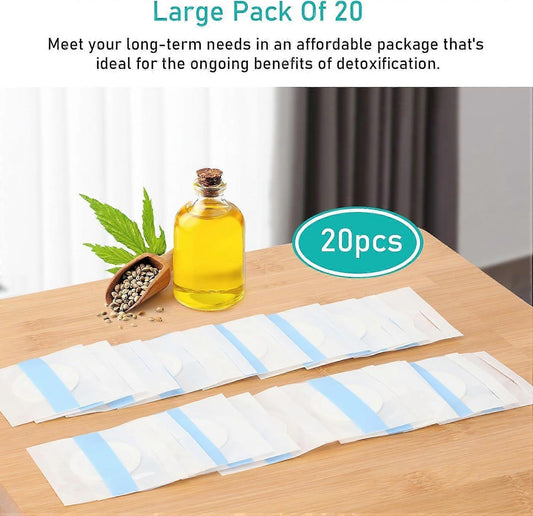 20Pack Disposable Organic Castor Oil Pack Wrap for Belly Button - Clean and secure Alternat V1263-JX-3193
