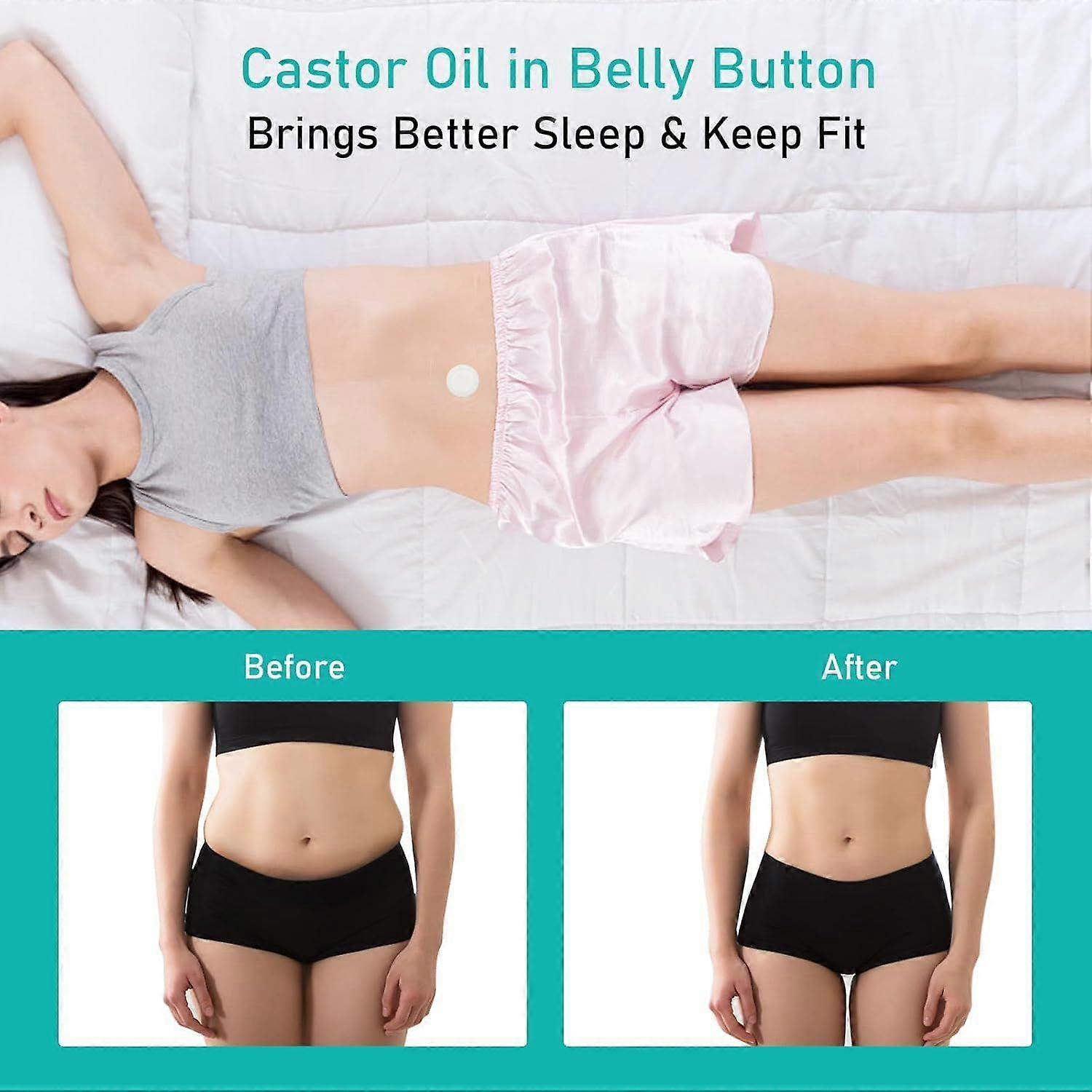20Pack Disposable Organic Castor Oil Pack Wrap for Belly Button - Clean and secure Alternat V1263-JX-3193