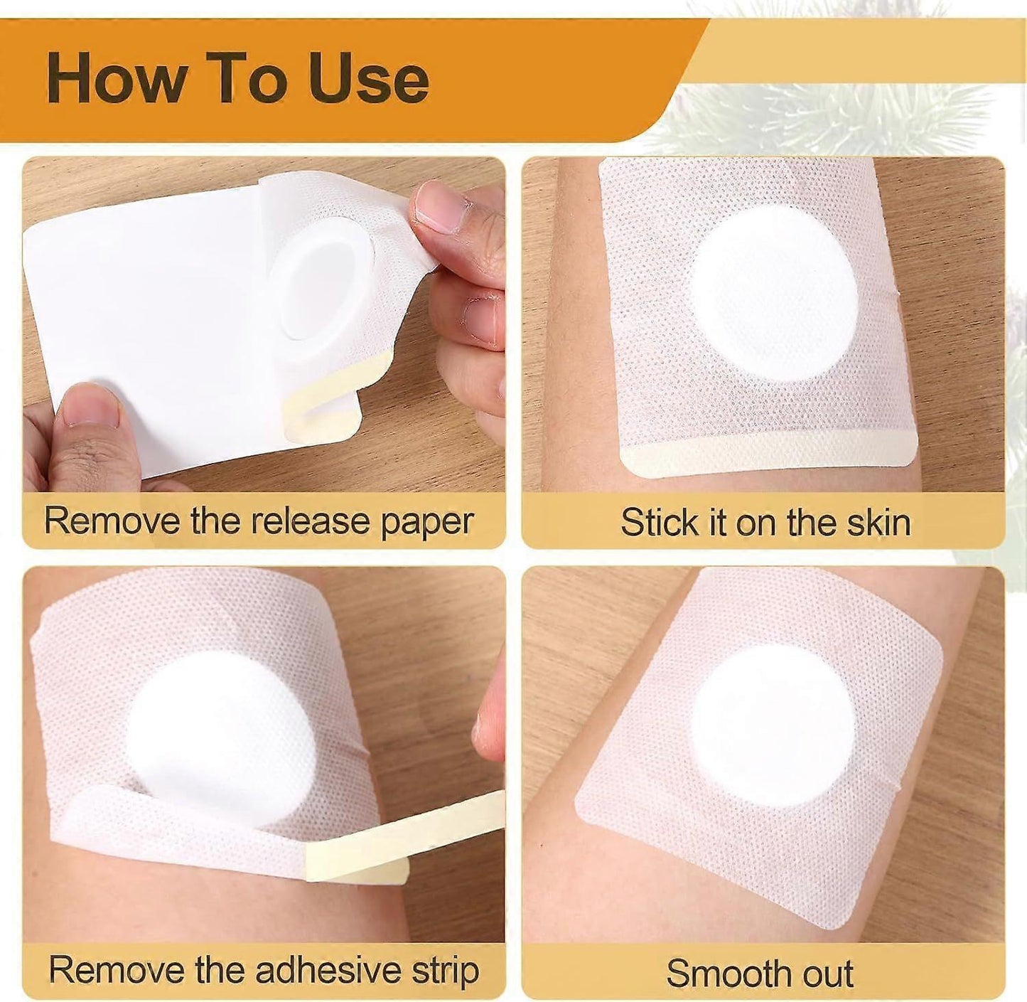 20Pcs Castor Oil Belly Button Patch, Castor Oil Patches Disposable, Castor Oil V1263-JX-3194