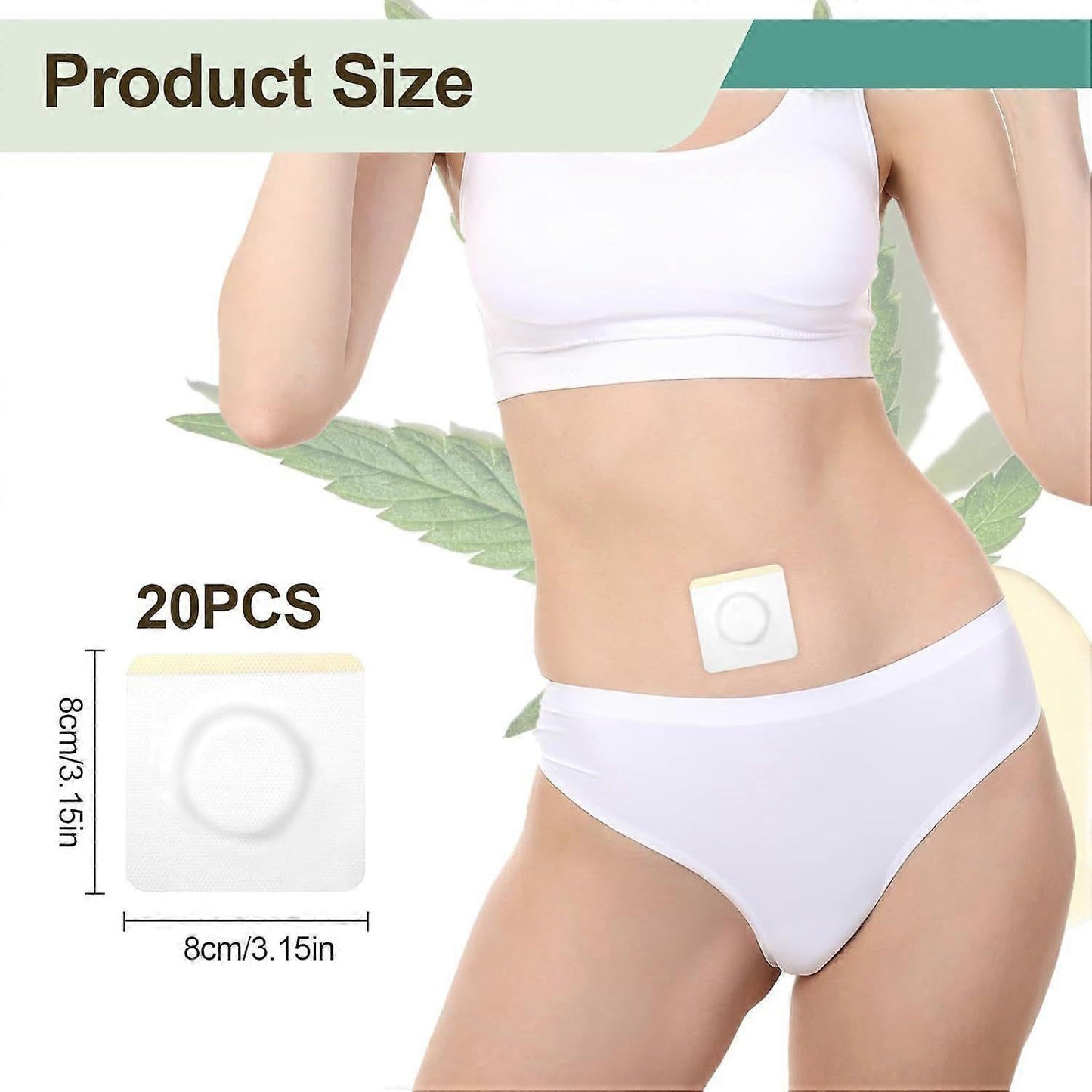 20Pcs Castor Oil Belly Button Patch, Castor Oil Patches Disposable, Castor Oil V1263-JX-3195