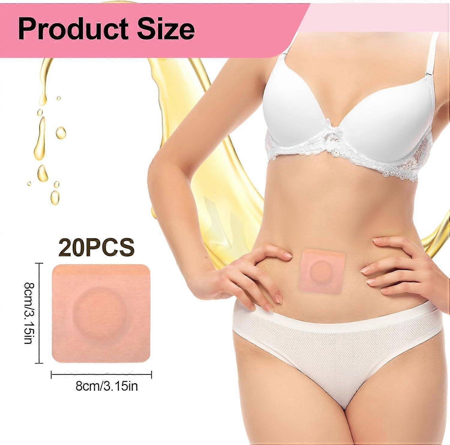 20Pcs Castor Oil Belly Button Patch, Castor Oil Patches Disposable, Castor Oil V1263-JX-3196