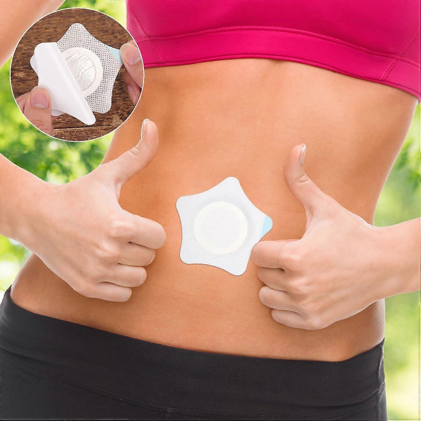 20pcs Castor Oil Pack Wrap for Belly Button, Self-Adhesive Castor Oil Belly V1263-JX-3197
