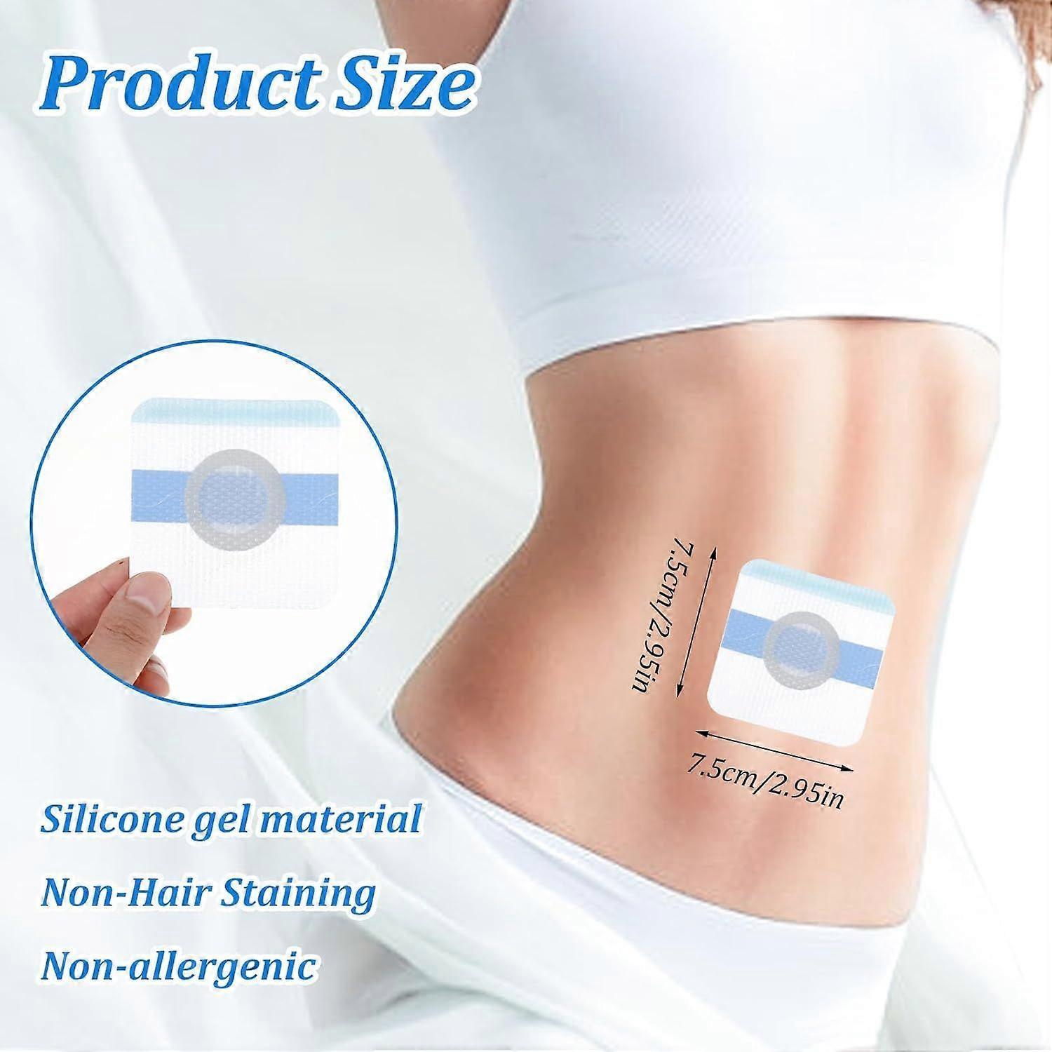 20Pcs Castor Oil Patches, Disposable Castor Oil Pack Wrap Self-Adhesive Belly V1263-JX-3198