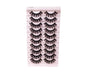 20Pcs/Set False Eyelash Comfortable to Wear 3D Effect Beauty False Eye Lashes V1263-JX-320