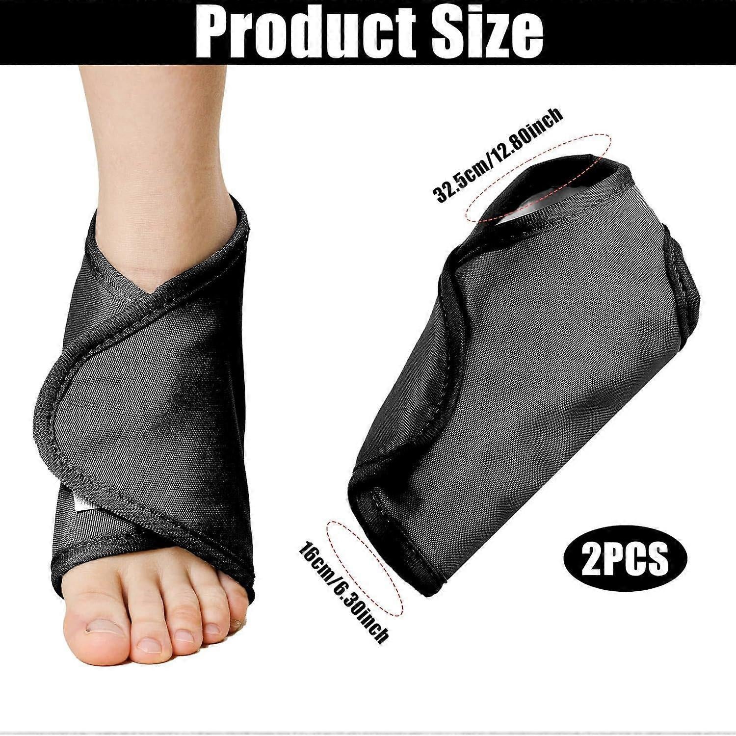 2pcs Ankle Castor Oil Pack, Comfortable Castor Oil Pack Wrap for Feet Castor Oil V1263-JX-3201