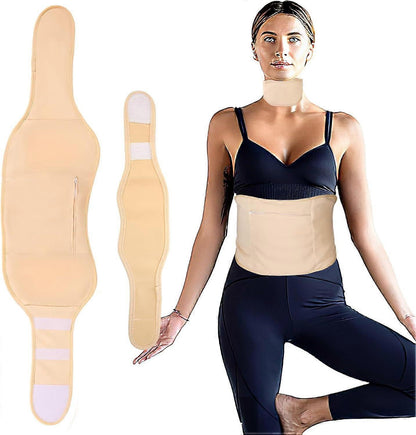2pcs Castor Oil Pack Kit, Adjustable Reusable Castor Oil Belt & Castor Oil Neck V1263-JX-3203