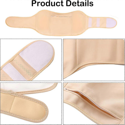 2pcs Castor Oil Pack Kit, Adjustable Reusable Castor Oil Belt & Castor Oil Neck V1263-JX-3203
