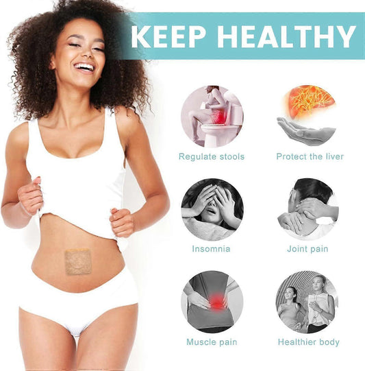 36Pcs Castor Oil Pack Wrap, Organic Cotton Castor Oil Patches for Belly Button V1263-JX-3208