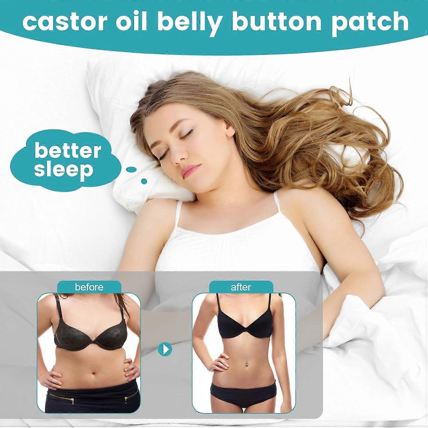 36Pcs Castor Oil Pack Wrap, Organic Cotton Castor Oil Patches for Belly Button V1263-JX-3208