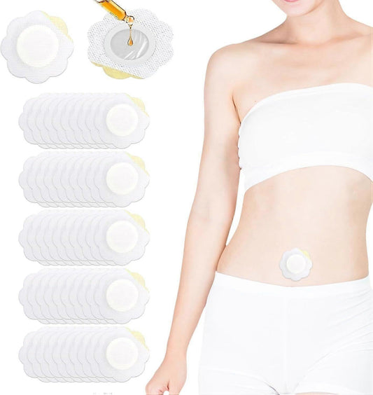 50Pcs Castor Oil Patches Disposable Castor Oil Patches Castor Oil Belly Button V1263-JX-3211