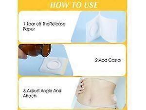 50pcs Castor Oil Patches Disposable Belly Button Castor Oil Packs Self Adhesive V1263-JX-3212