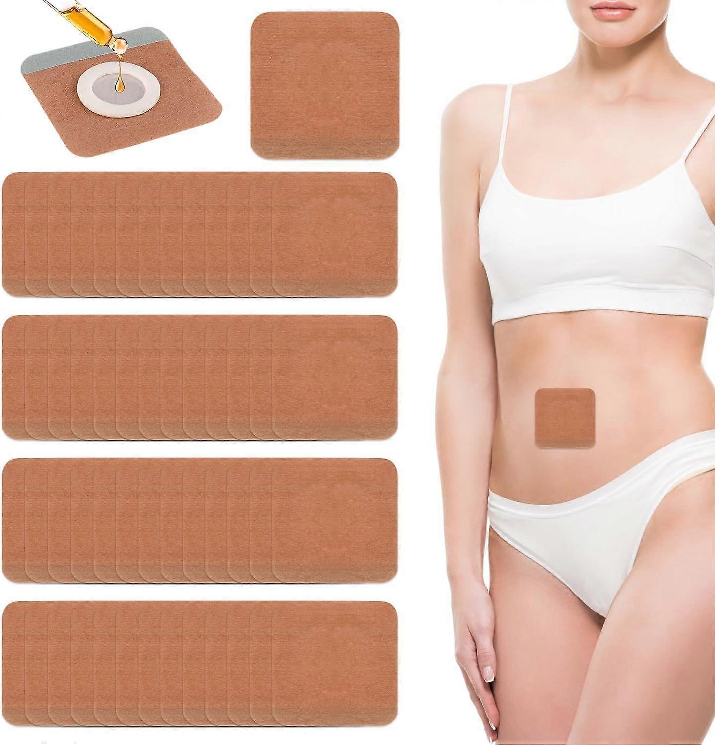 50Pcs Disposable Castor Oil Pack Wrap Belly Button Pads, Highly Absorbent V1263-JX-3213