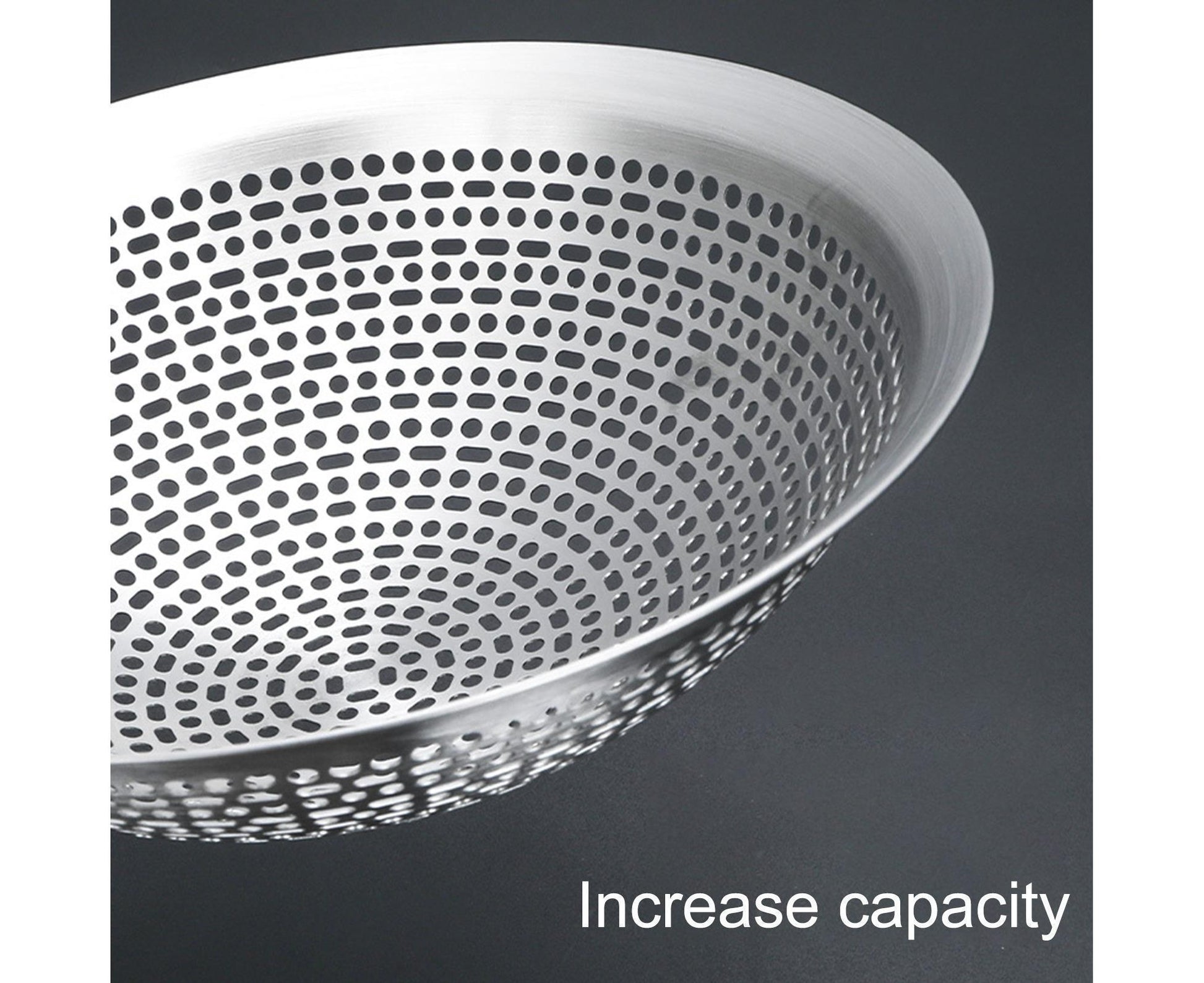 Colander Spoon Anti-scald Handle 304 Stainless Steel Strainer Scoop-L V1263-JX-323