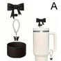 Bow Straw Cap For Stanley Cup Kettle Set with Lobster Buckle & Bow Chain V1263-JX-3234