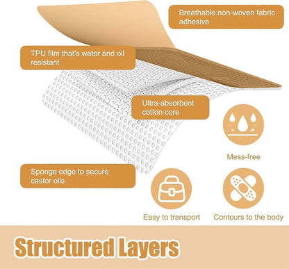 Castor Oil Belly Button Patch 20 Pieces Castor Oil Patches Castor Oil Patch V1263-JX-3235