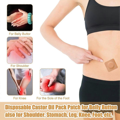 Castor Oil Belly Button Patch 20 Pieces Castor Oil Patches Castor Oil Patch V1263-JX-3235