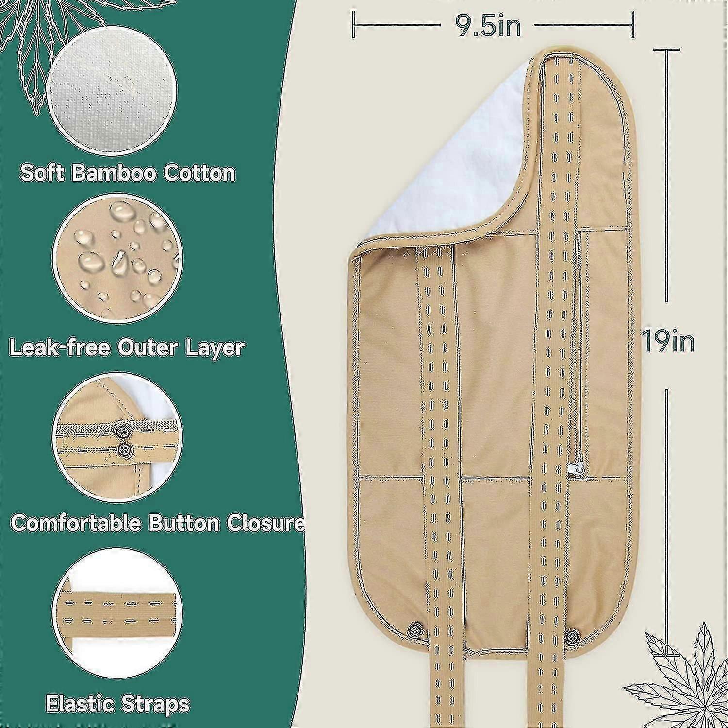 Castor Oil Pack Cotton Wrap Castor Oil Pack Compress Reusable Organic Castor Oil Pack Kit Self Conditioning V1263-JX-3236