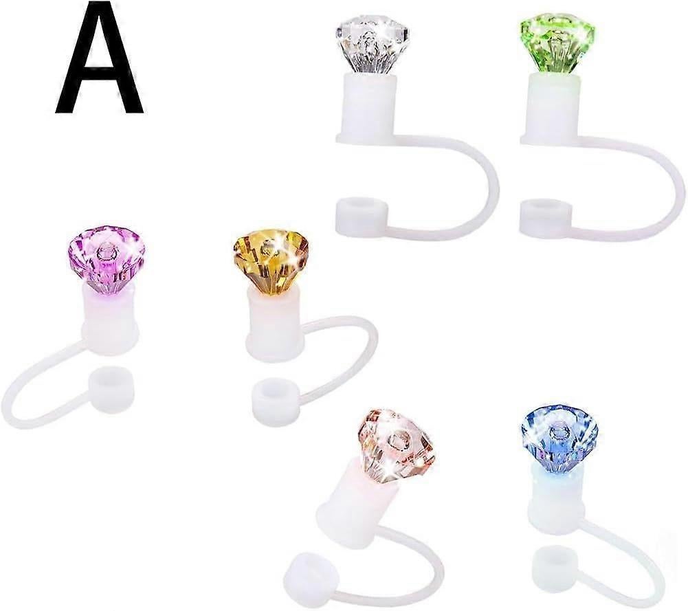 Diamond Straw Toppers for Stanley Cup, Silicone Straw Covers for Stanley Cup Random Color V1263-JX-3242