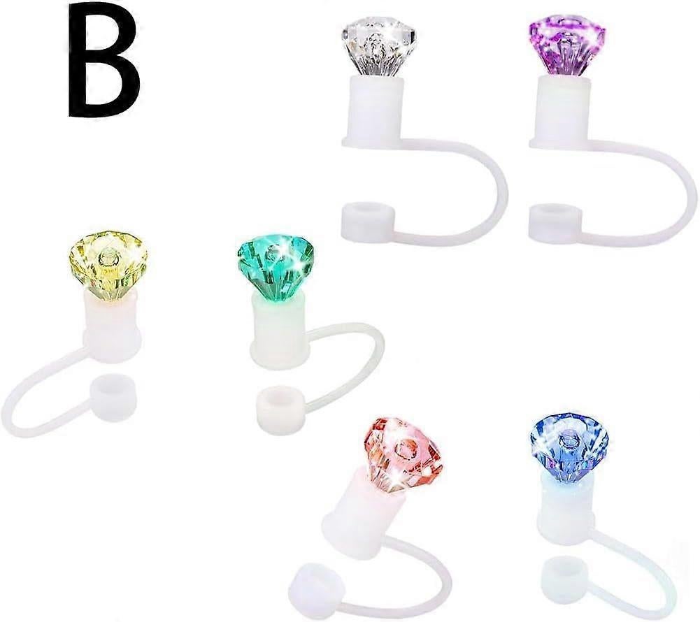 Diamond Straw Toppers for Stanley Cup, Silicone Straw Covers for Stanley Cup Random Color V1263-JX-3242
