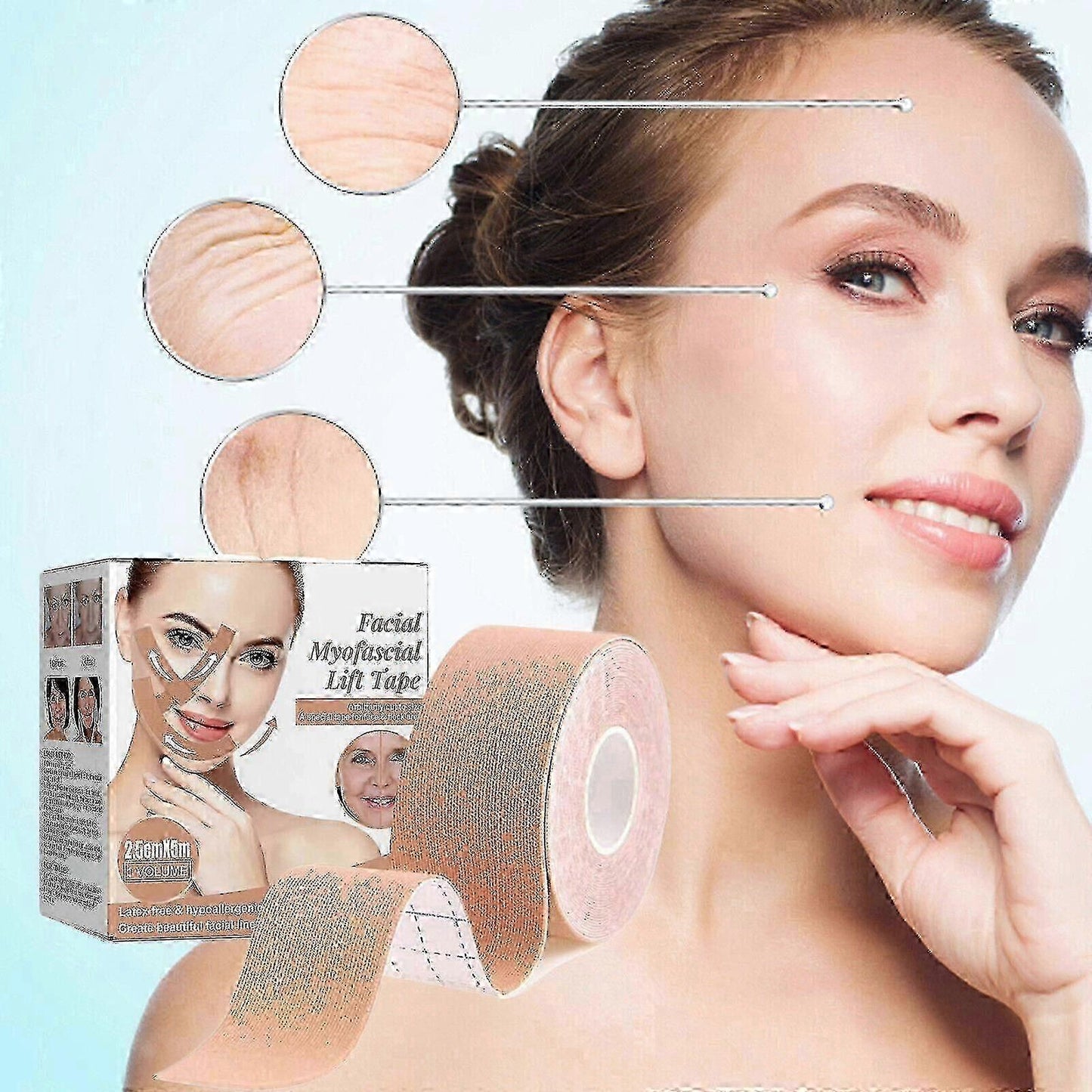Face Tape For Castor Oil, Face Tape For Castor Oil Effective, For Face V1263-JX-3243