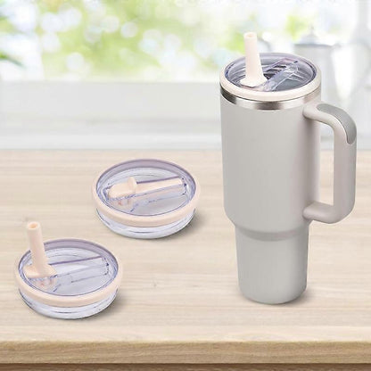 For Stanley 40oz Cup Straw Lid 4pcs /Set White V1263-JX-3244