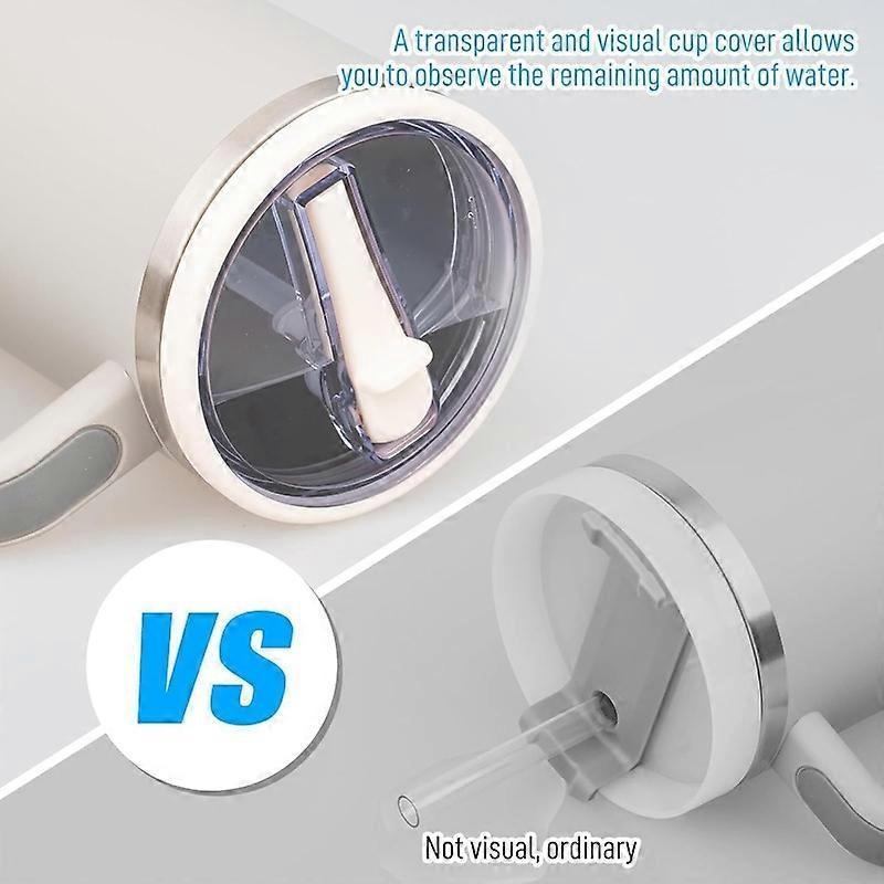 For Stanley 40oz Cup Straw Lid 4pcs /Set White V1263-JX-3244