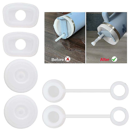 For Stanley Cup Spill Proof Stoppers 30oz 40oz Tumbler 1.0 Anti-dust Stanley Cup Accessories 6pcs V1263-JX-3246