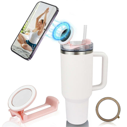 Phone Holder For Stanley, Water Bottle Phone Holder For Stanley 40oz Cup, Phone Stand Mount, Portable, V1263-JX-3248