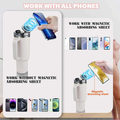 Phone Holder For Stanley, Water Bottle Phone Holder For Stanley 40oz Cup, Phone Stand Mount, Portable, V1263-JX-3248