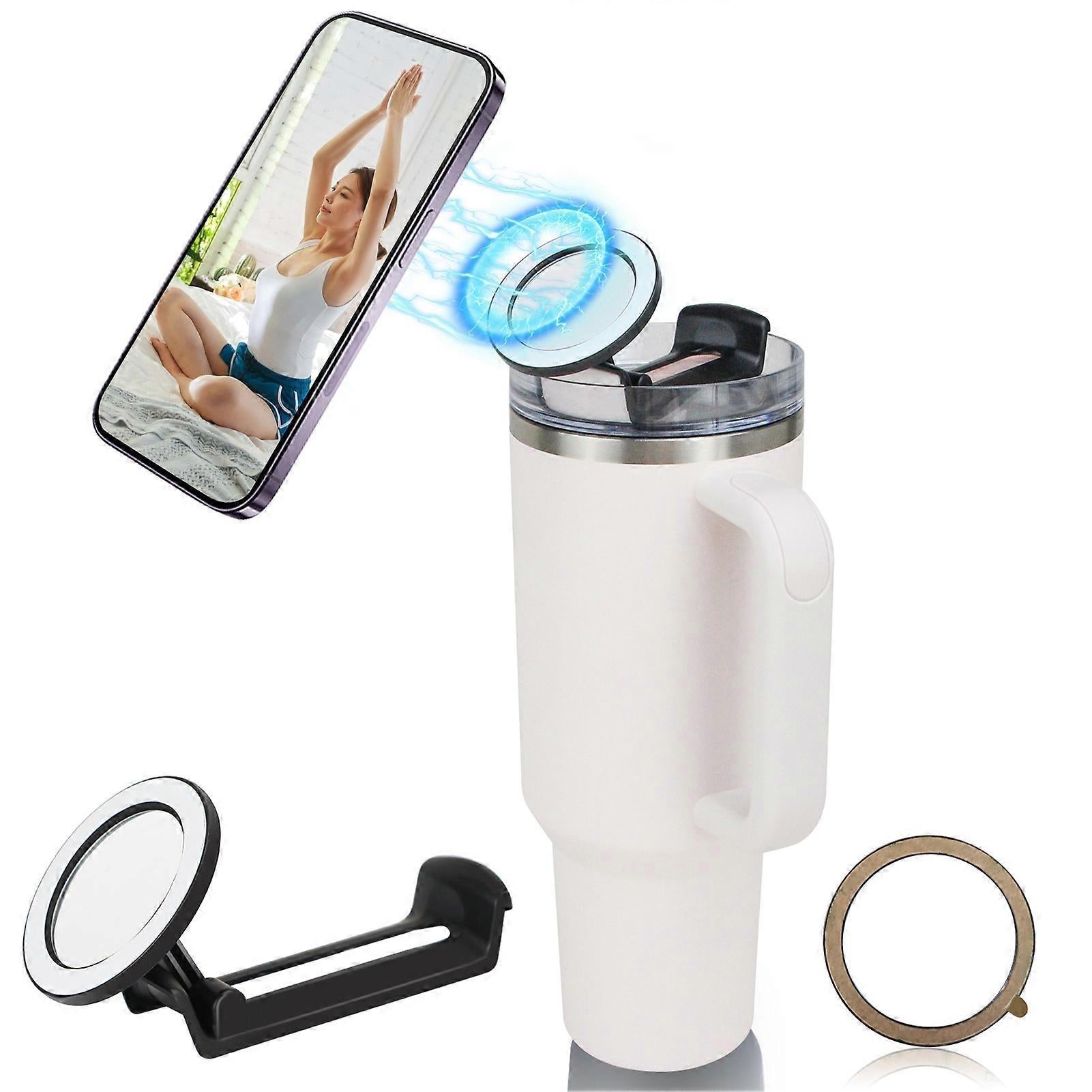 Phone Holder For Stanley, Water Bottle Phone Holder For Stanley 40oz Cup, Phone Stand Mount, Portable, V1263-JX-3249