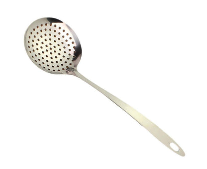 Kitchen Soup Food Thicken Stainless Steel Ladle Spoon Colander Strainer Filter V1263-JX-325