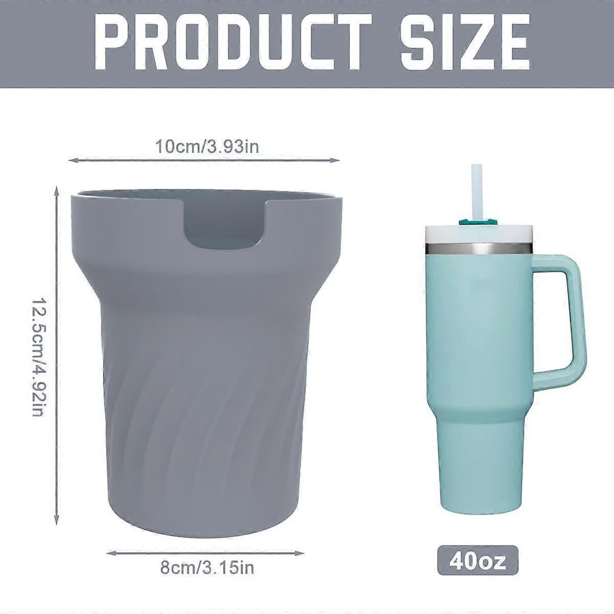 Silicone Boot for Stanley 40 oz Tumbler with Handle - Water Bottle Bottom Cover Fits Stanley Cup Accessories V1263-JX-3254