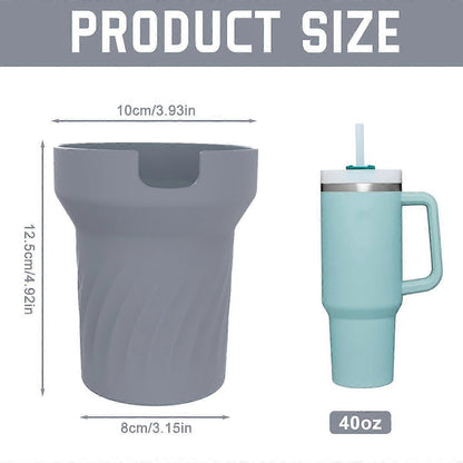 Silicone Boot for Stanley 40 oz Tumbler with Handle - Water Bottle Bottom Cover Fits Stanley Cup Accessories V1263-JX-3254