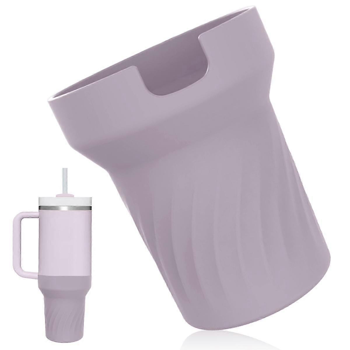 Silicone Boot for Stanley 40 oz Tumbler with Handle - Water Bottle Bottom Cover Fits Stanley Cup Accessories V1263-JX-3255