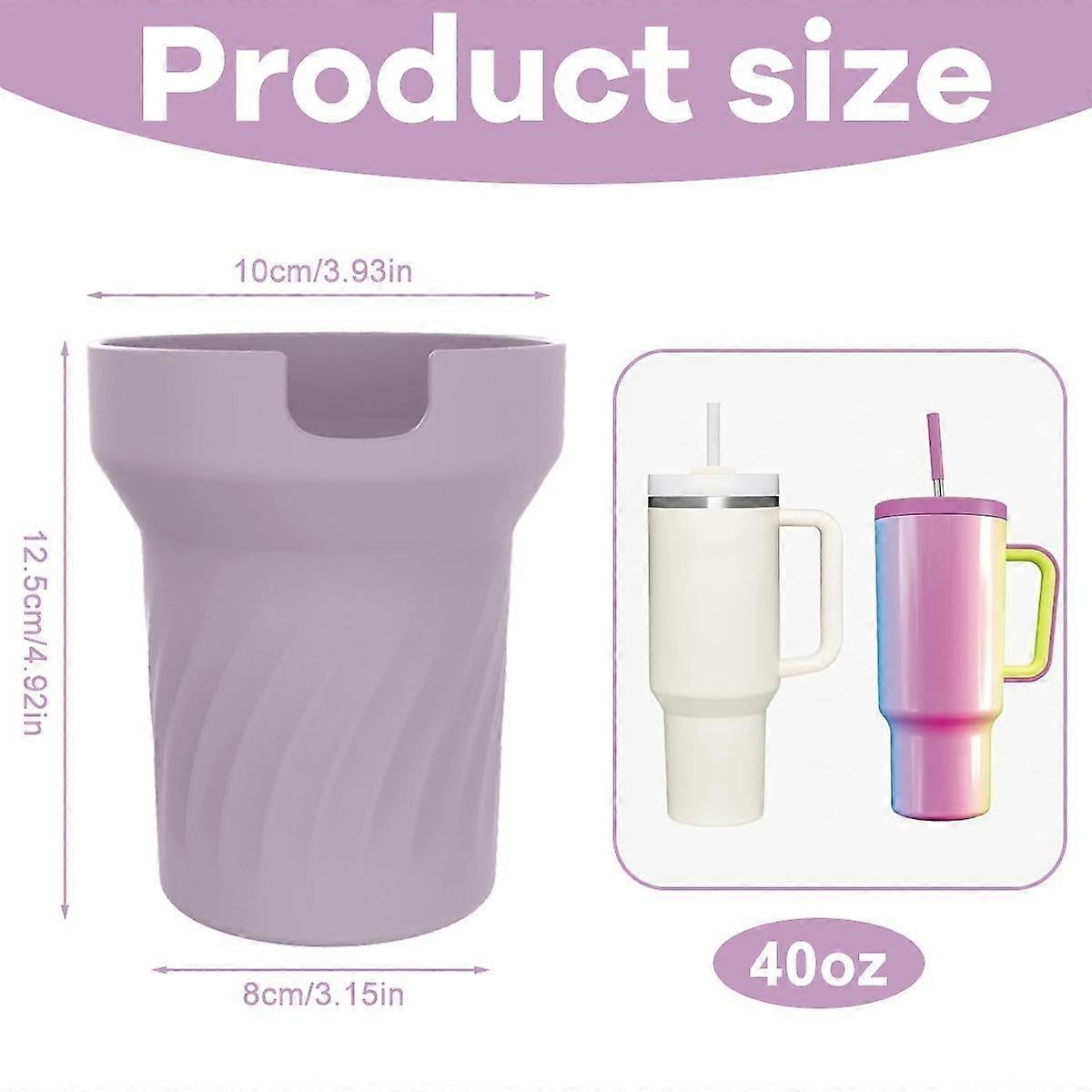 Silicone Boot for Stanley 40 oz Tumbler with Handle - Water Bottle Bottom Cover Fits Stanley Cup Accessories V1263-JX-3255