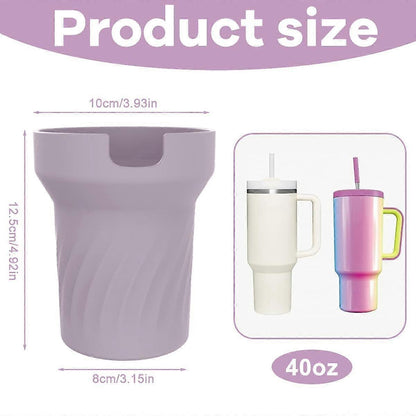 Silicone Boot for Stanley 40 oz Tumbler with Handle - Water Bottle Bottom Cover Fits Stanley Cup Accessories V1263-JX-3255