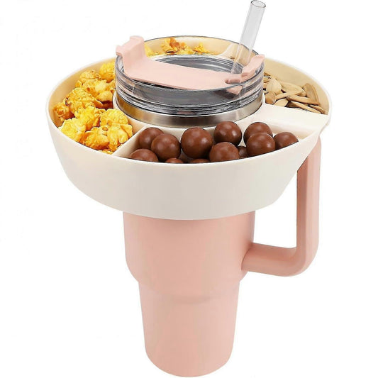 Snack Bowl for Stanley Cup, Reusable Snack Ring Compatible with Stanley Quencher H2.0 40OZ Tumbler with V1263-JX-3257