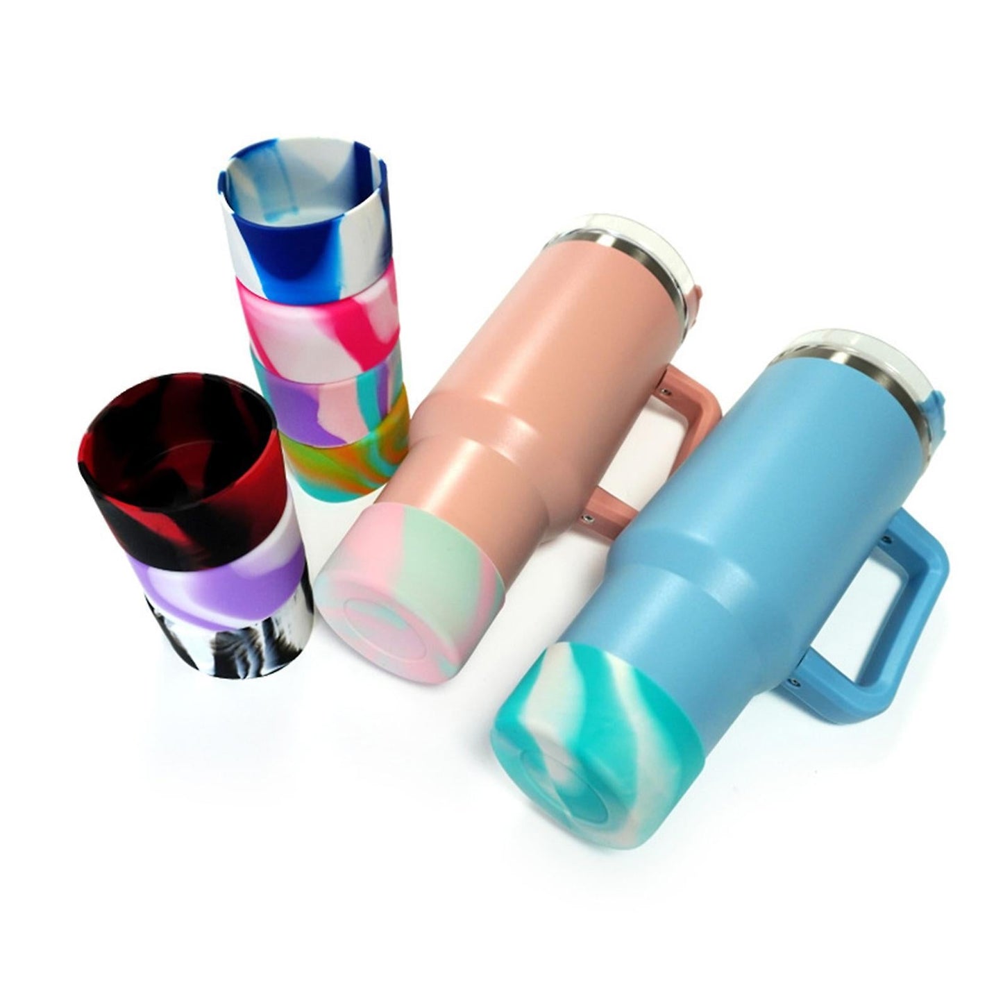 Stanleys Cup Accessories Protector Bottom Sleeve Cover Bumper for Stanley 30/40 oz with Handle V1263-JX-3263