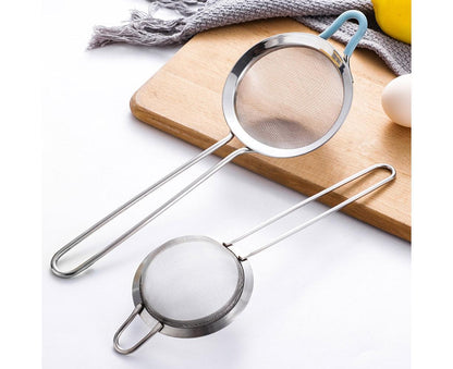 Stainless Steel Flour Sieve Sifter Screen Mesh Strainer Colander Kitchen Tool-3 V1263-JX-329