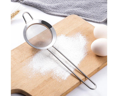 Stainless Steel Flour Sieve Sifter Screen Mesh Strainer Colander Kitchen Tool-3 V1263-JX-329