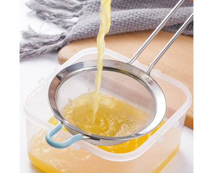 Stainless Steel Flour Sieve Sifter Screen Mesh Strainer Colander Kitchen Tool-3 V1263-JX-329