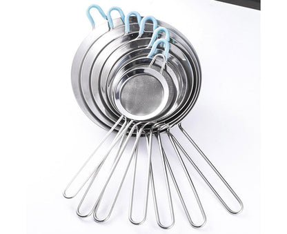 Stainless Steel Flour Sieve Sifter Screen Mesh Strainer Colander Kitchen Tool-3 V1263-JX-329