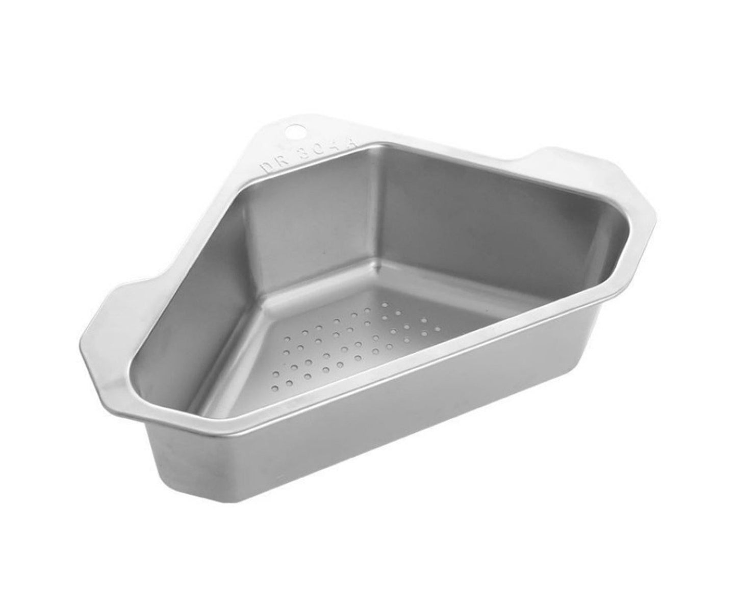 Drain Basket with Hook Triangular Stainless Steel Rinsing Strainer-Stainless Steel V1263-JX-330
