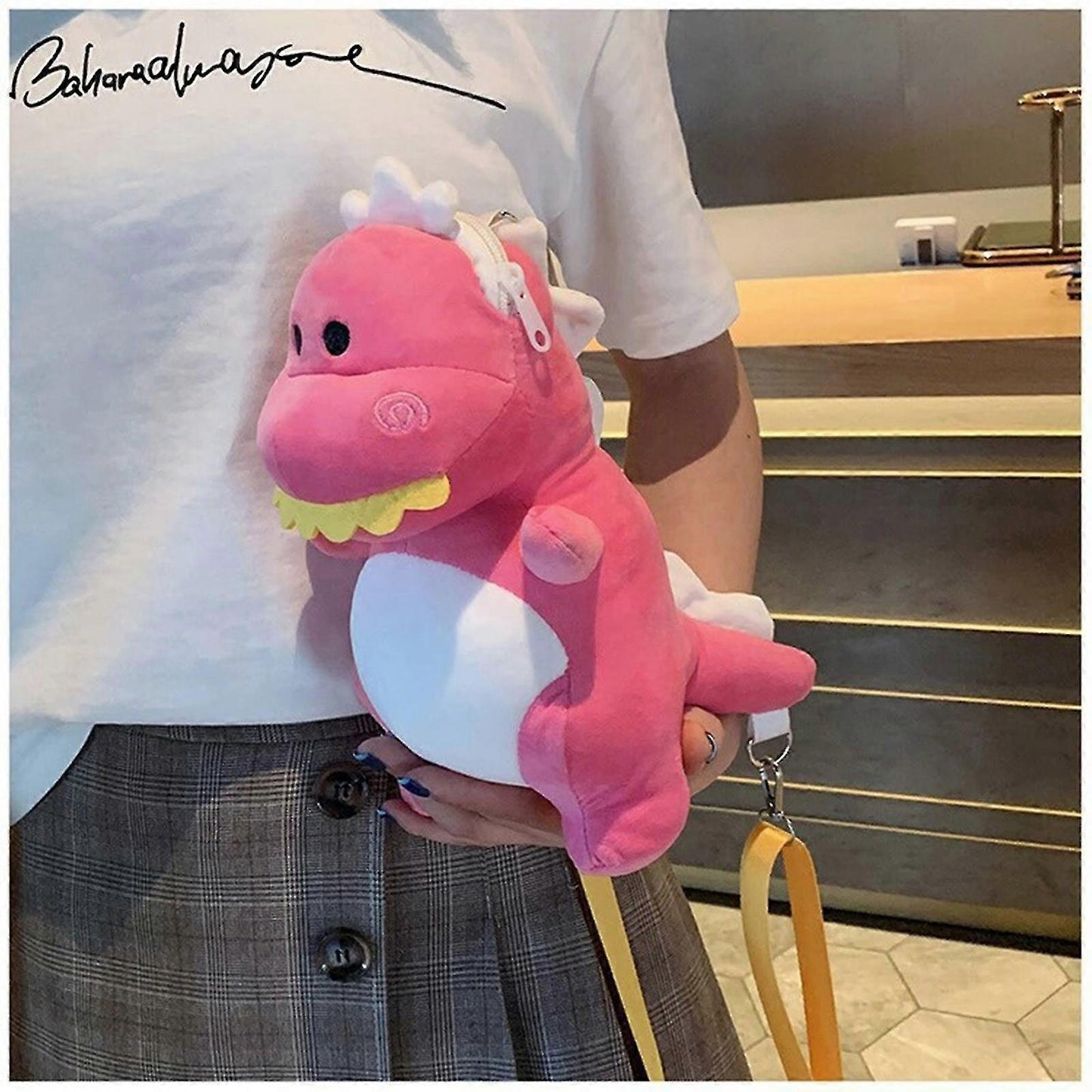 Dinosaur Plush Kawaii Plush Stuffed Dinosaur Plush Shoulder Bag With Dinosaur V1263-JX-3312